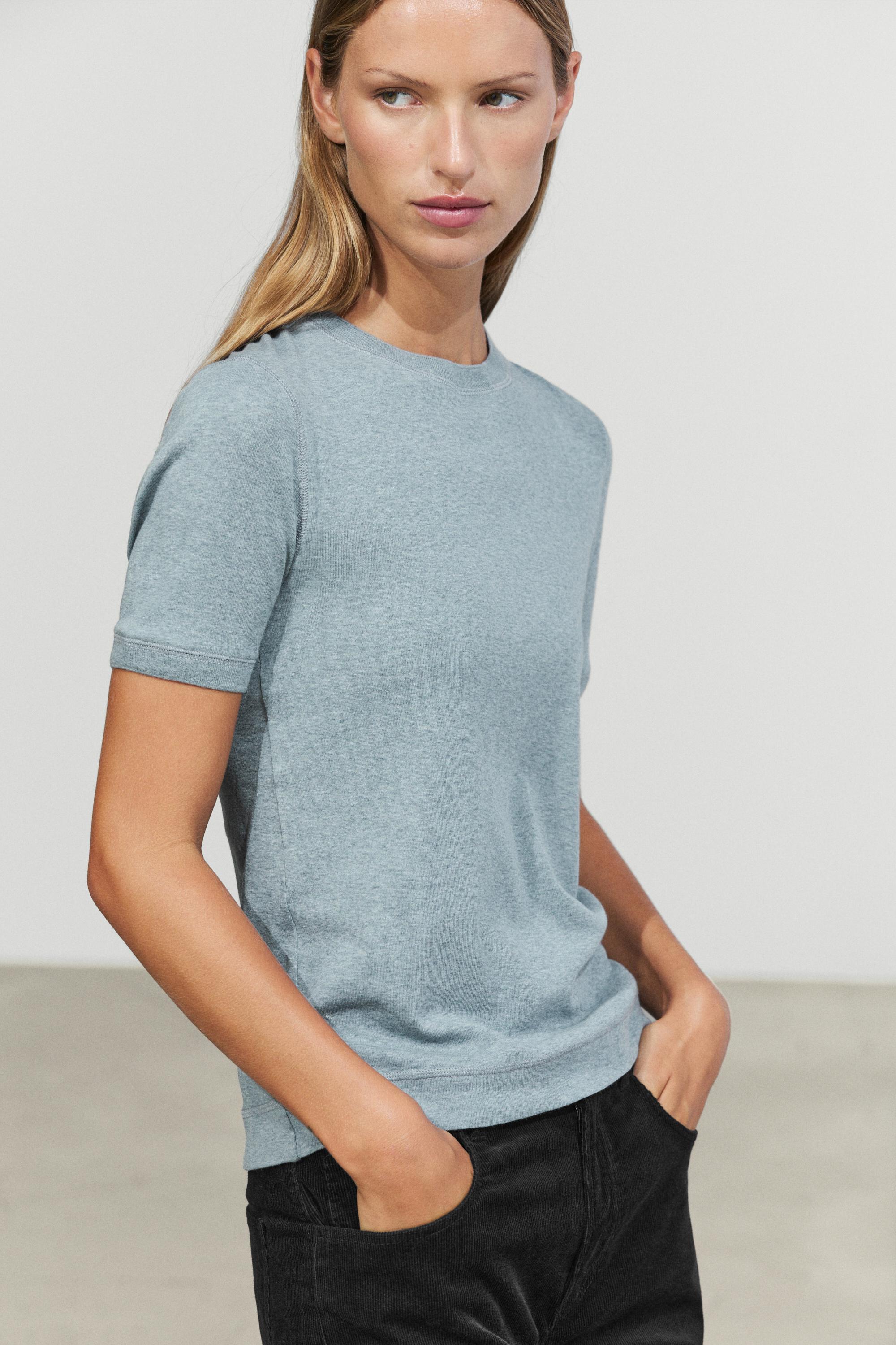 T-shirt à manches courtes en coton mélangé